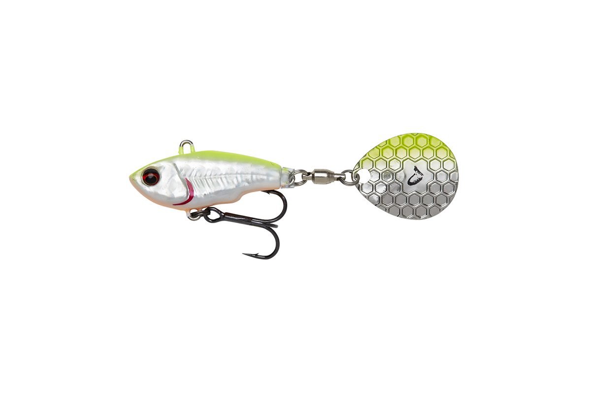 Savage Gear Wobler Fat Tail Spin Sinking Lemon Back Flash