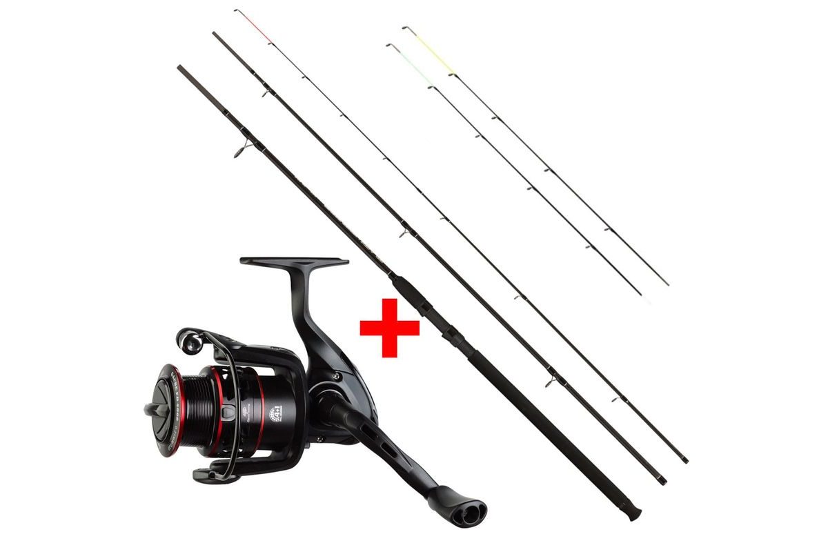 Giants Fishing Prut Black Method Feeder 3.0m 40-90g + Naviják Gaube FD 3000