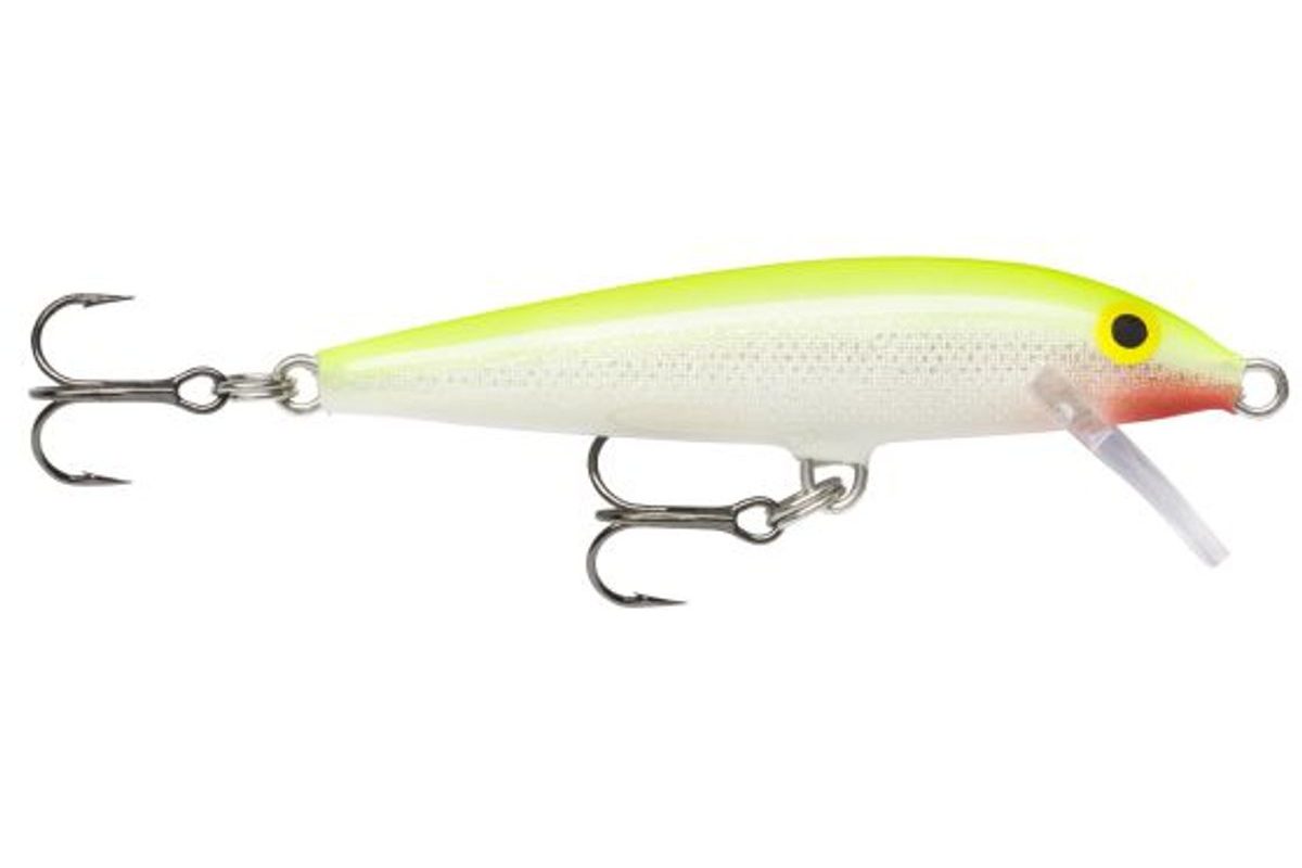 Rapala Wobler Original Floater Silver Fluorescent Chartreuse