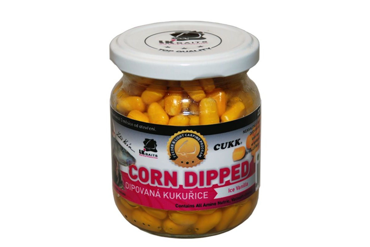 LK Baits Dipovaná kukuřice 220ml