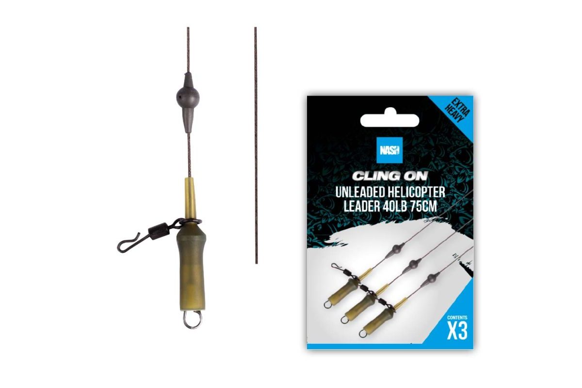 Nash Montáž Ready Tied Unleaded Helicopter Leader 40lb 75cm