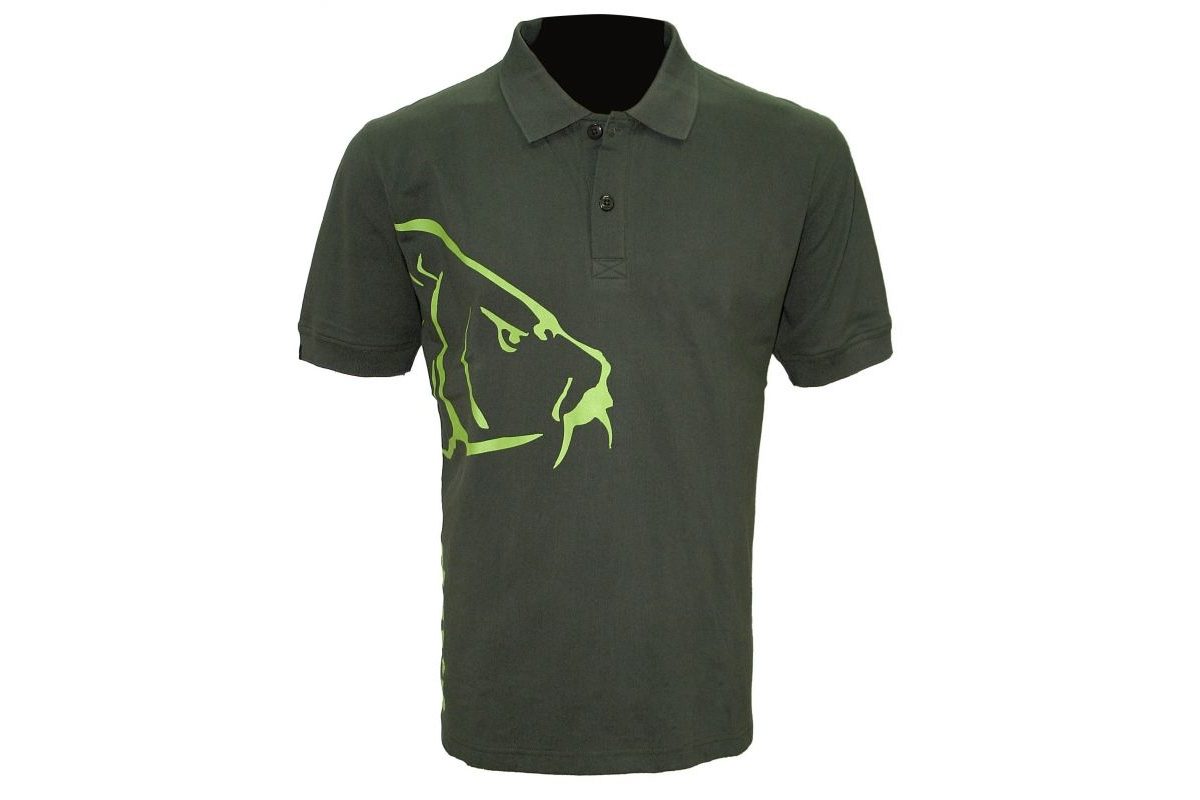 Zfish Tričko Carp Polo T-Shirt Olive Green