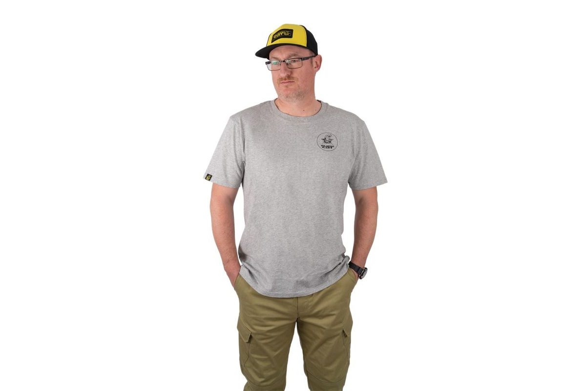 Black Cat Triko Sivé Melírované Tričko