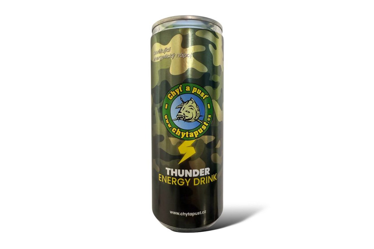 Chyť a pusť Energetický drink Thunder 250ml