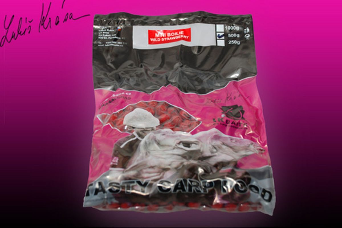 LK Baits Mini boilie Wild Strawberry 12mm, 500 g