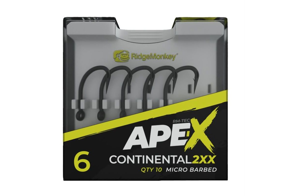 RidgeMonkey Háčiky Ape-X Continental 2XX Barbed 10ks