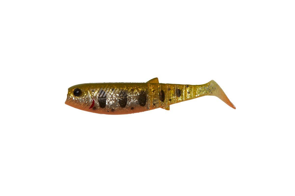 Savage Gear Gumová nástraha Cannibal Paddletail Olive Smolt UV