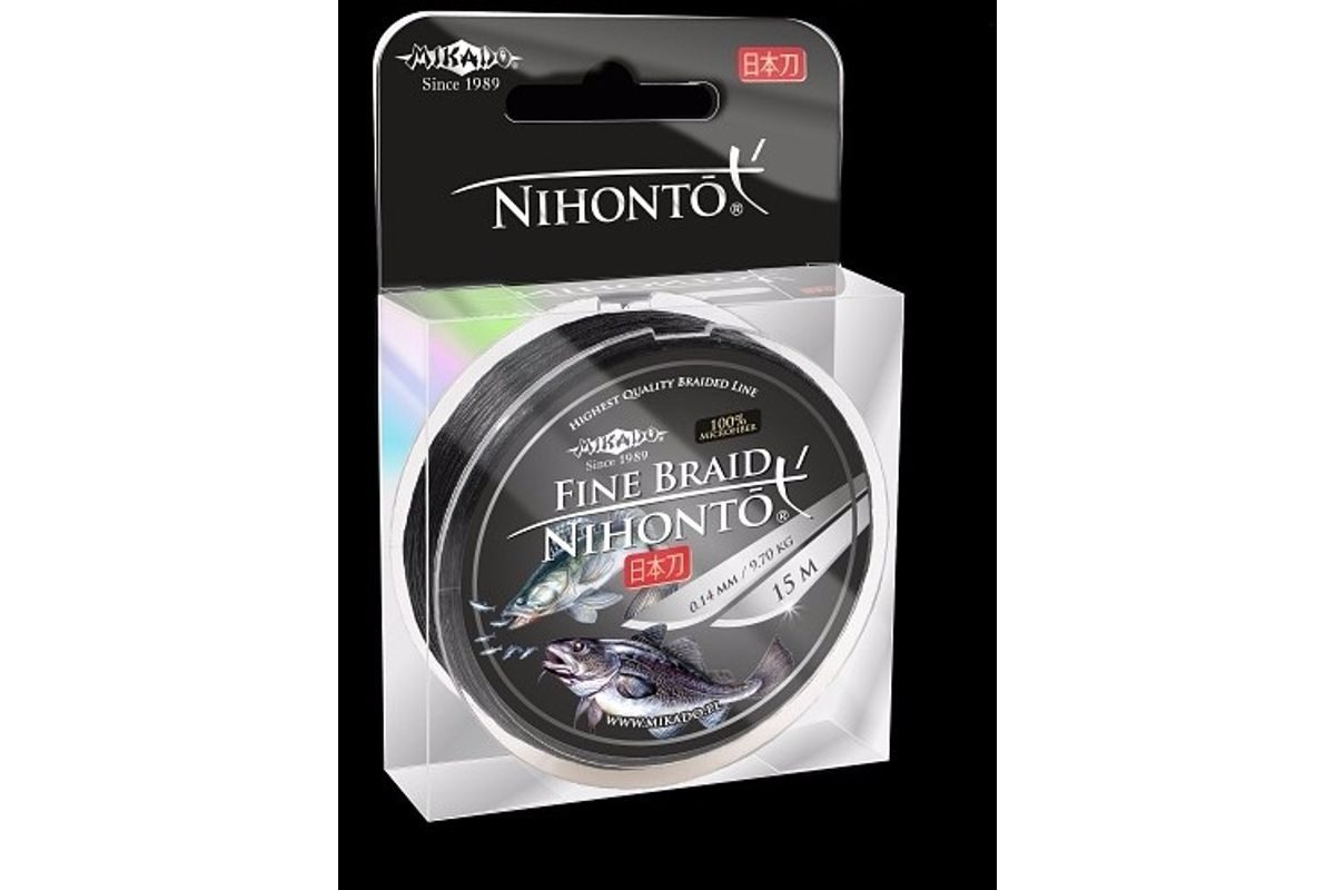 Mikado Pletenka Nihonto fine braid black 15m