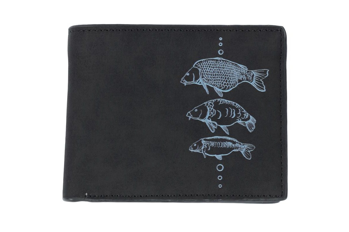 Giants fishing Peněženka tři kapři Black Wallet Three Carps černá