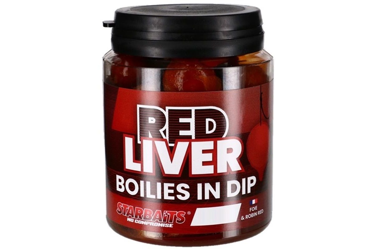 Starbaits Boilies v dipu Red Liver 150g