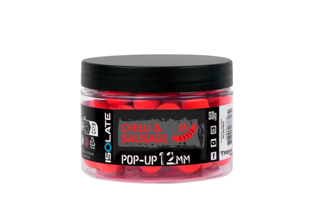 Shimano Boilies Isolate Pop-Up Chilli Sausage fluo Red