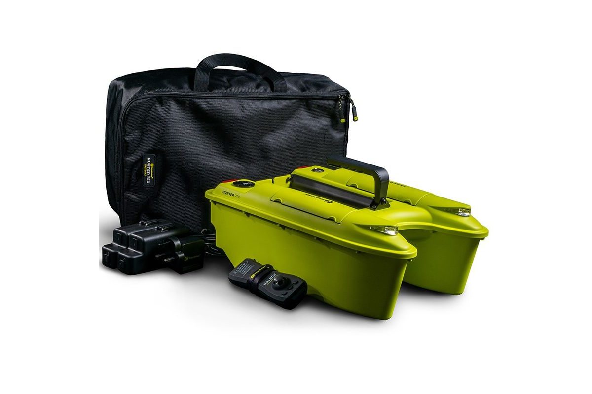 RidgeMonkey Zavážecí Loďka Hunter 750 Bait Boat Hi-Viz