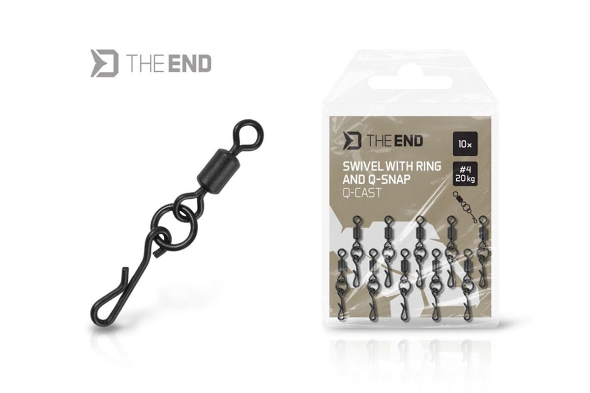 Delphin Obratlík s kroužkem a rychloklipem TheEND Q-Cast 10ks