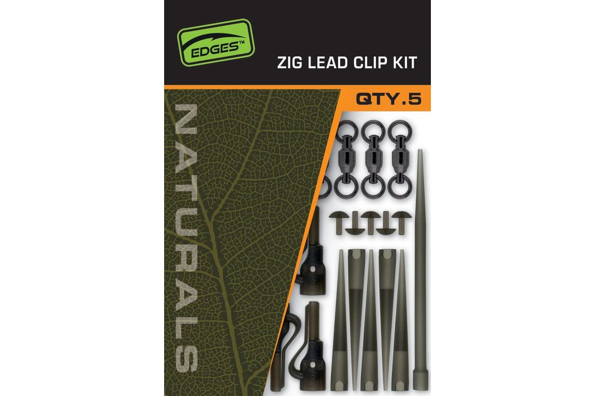 Fox Montáž Edges Naturals Zig Lead Clip Kit 5ks