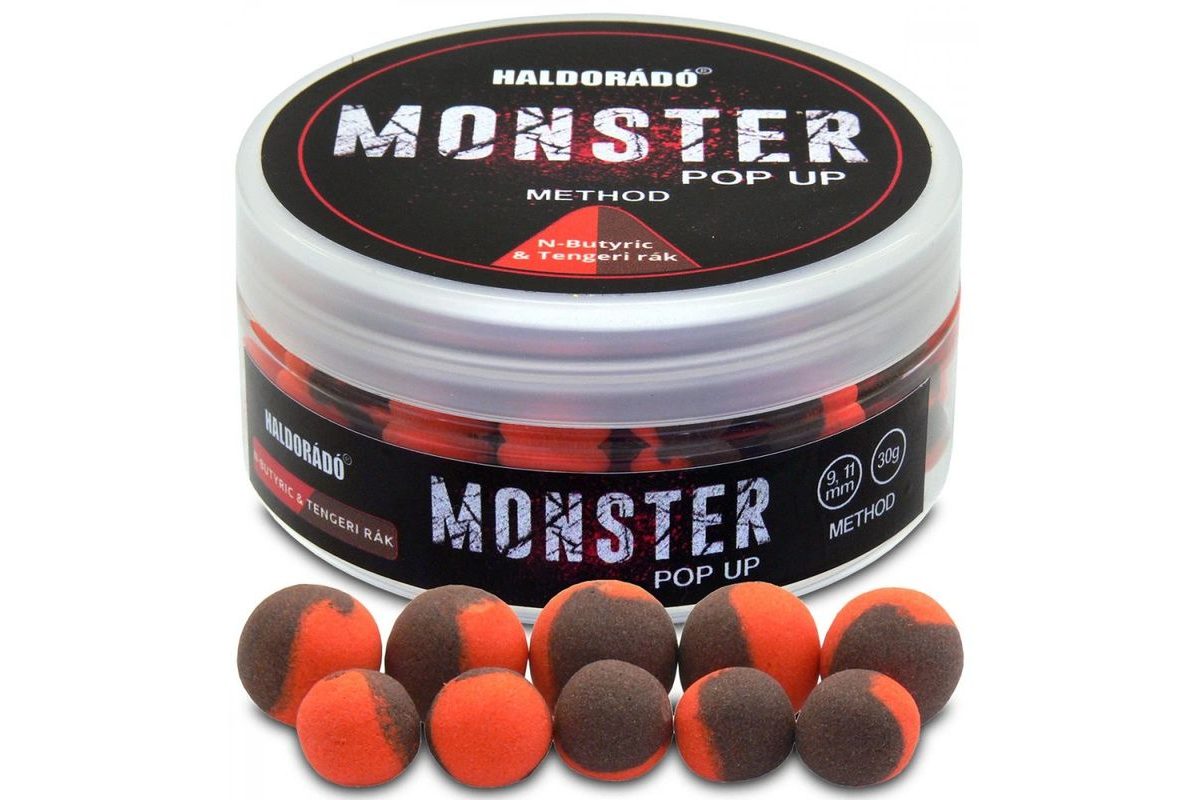 Haldorádó Pop-Up Boilies Method Monster 9+11mm 30g
