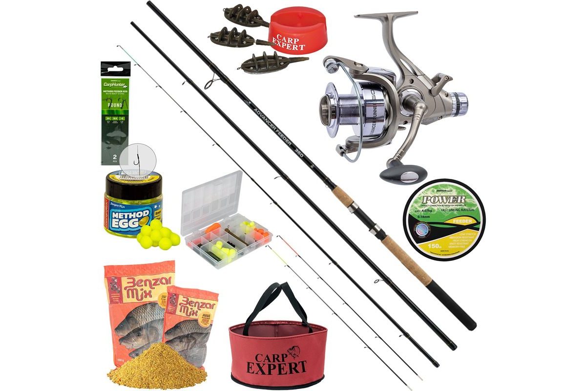 Carp Expert Prut Set Advancer Feeder Method 3,9m 50-100g