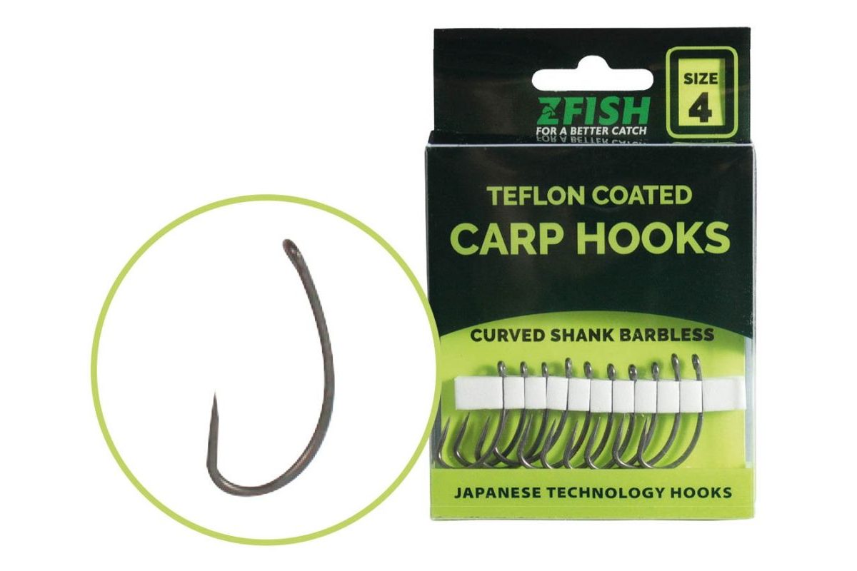 Zfish Teflónové Háčiky Curved Shank BL