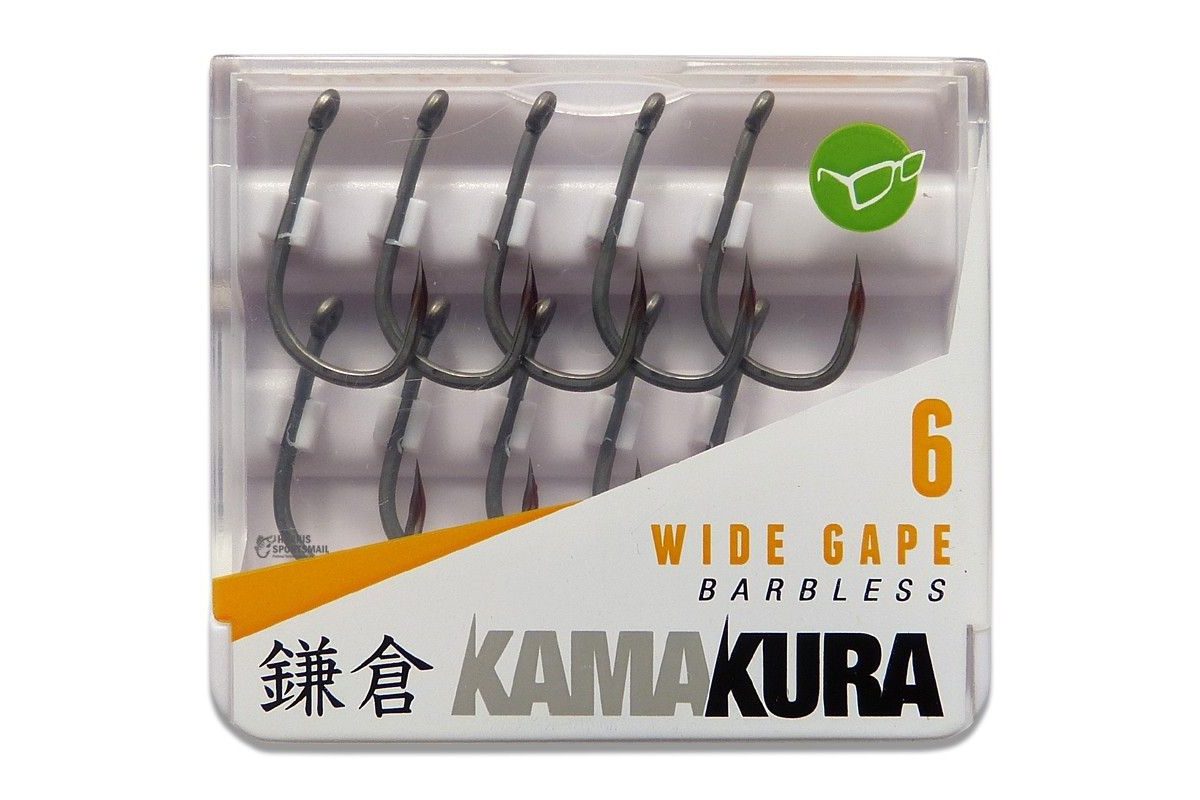 Korda Háčky Kamakura Wide Gape Barbless 10ks