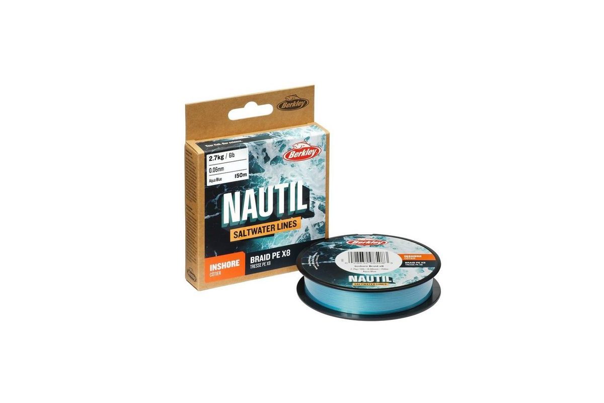 Berkley Šnúra Nautil Inshore Braidx8 Aqua Blue 150m