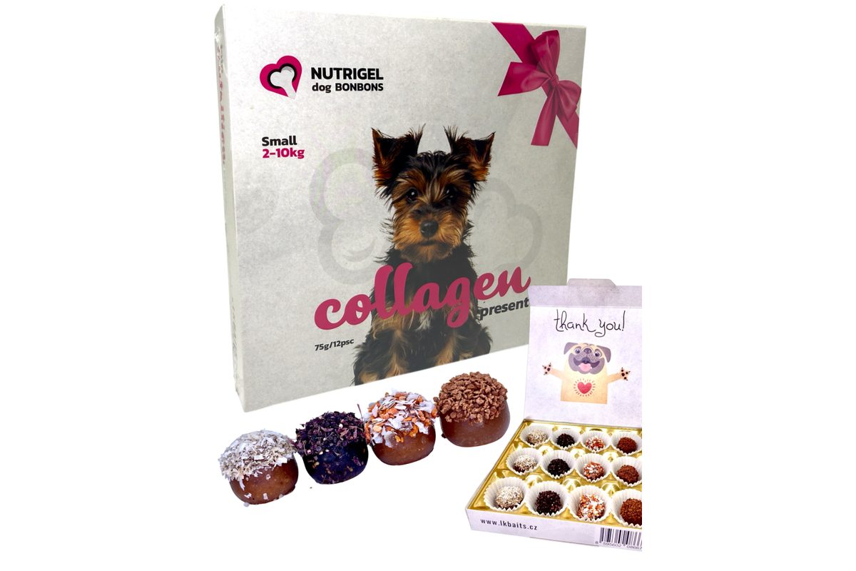 LK Baits Pet Kolagenová bonboinéra Nutrigel Collagen Bonbons small pro menší psy 75g
