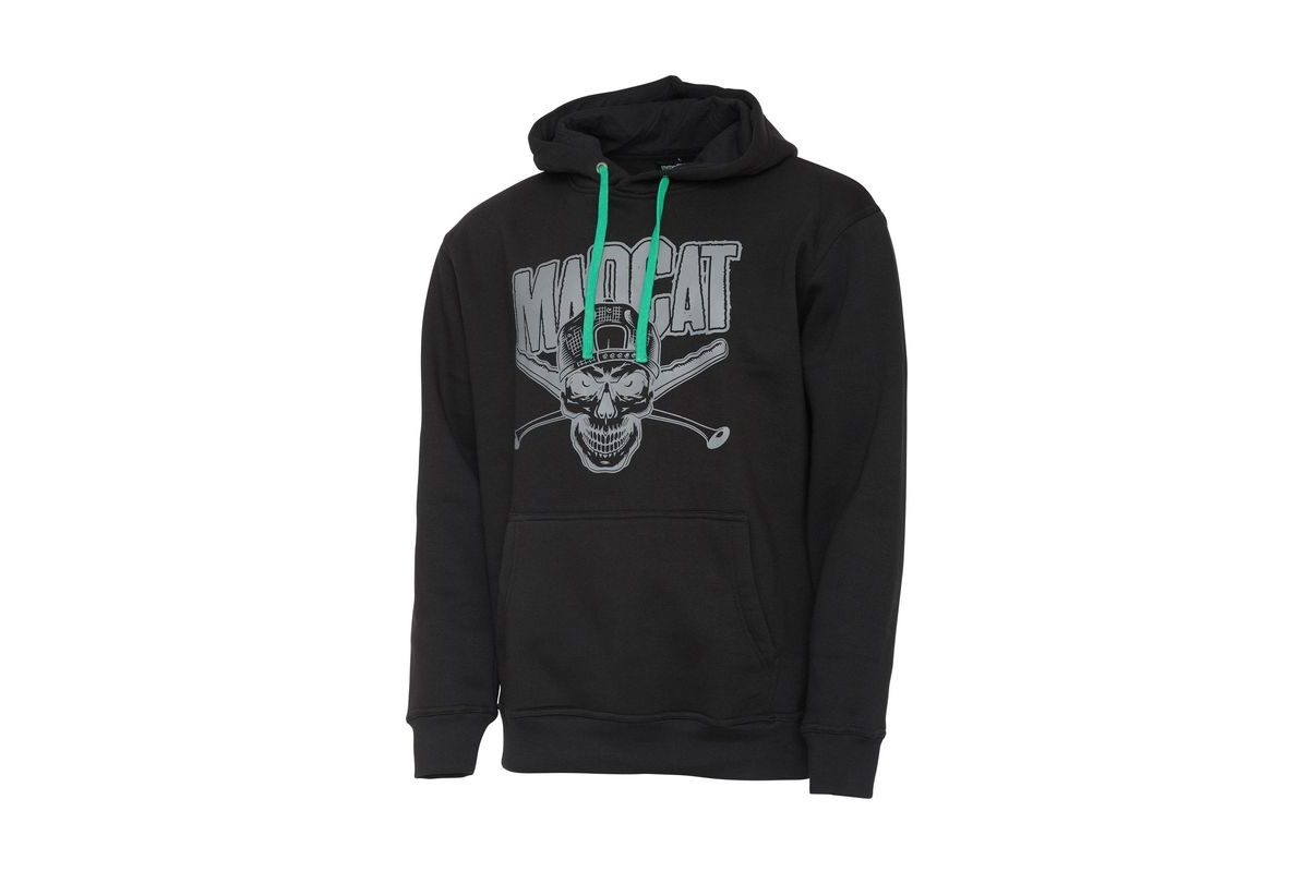 Madcat Mikina Skull Hoodie Black