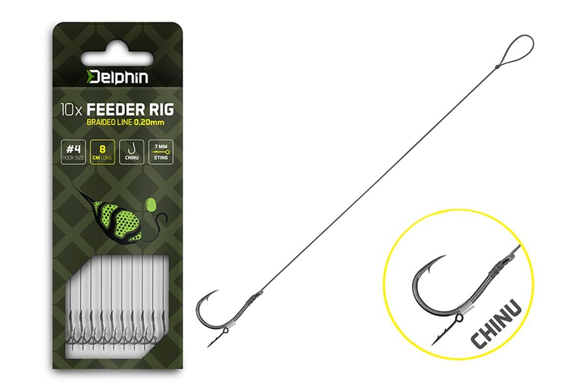 Delphin Feederový nadväzec Braided Sting - Chinu 10ks