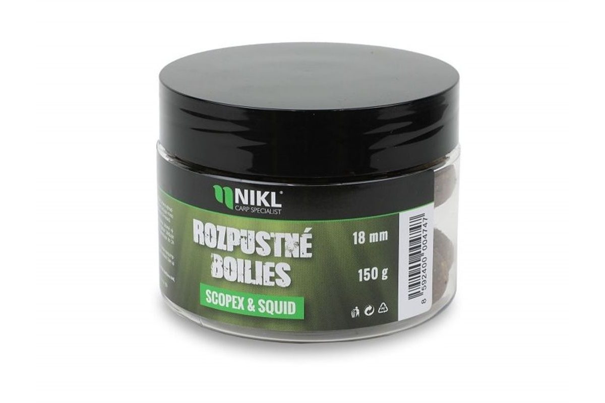 Nikl Rozpustné boilies Scopex & Squid 150g