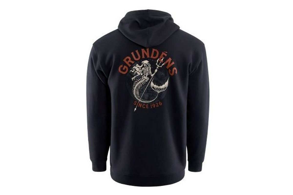 Grundéns Mikina Displacement DWR Hoodie Dead Reckoning Black
