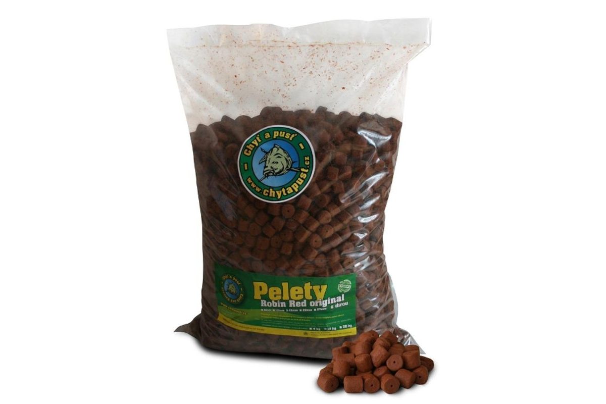 Chyť a pusť Pelety Robin Red Original carp s dírou PYTEL 10kg