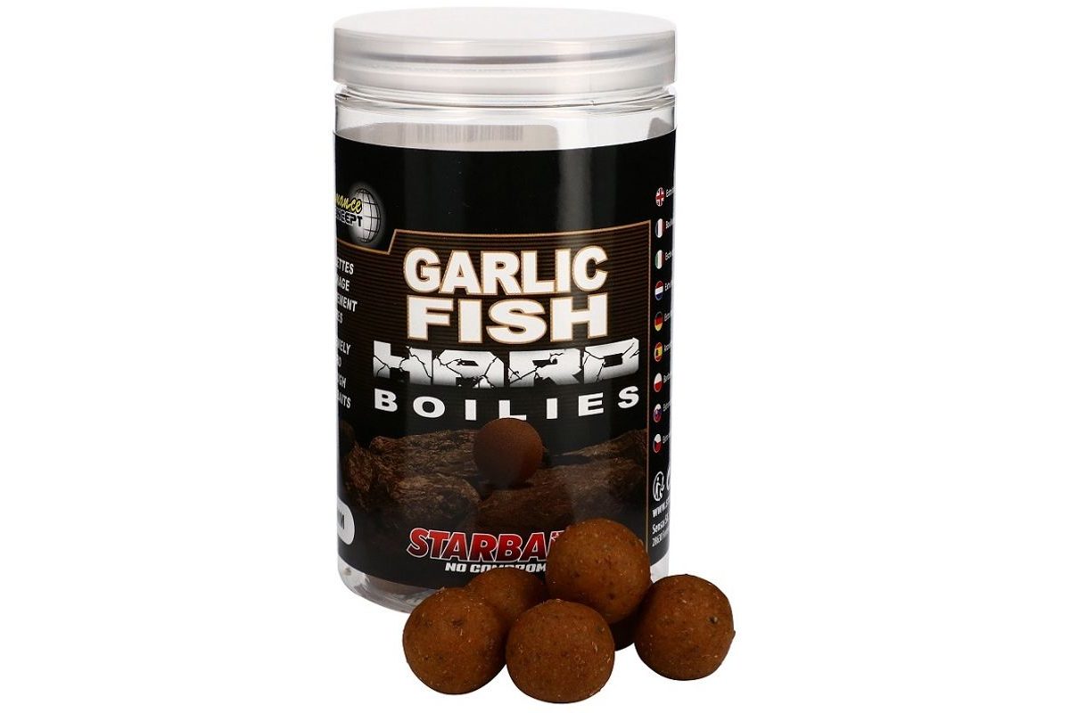 Starbaits Boilie Hard Garlic Fish 200g