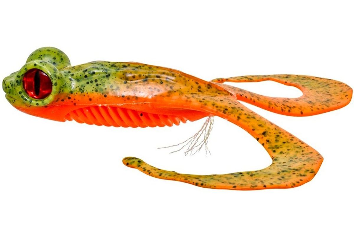 Gunki Gumová nástraha Bull Frog Fluo Chart Pepper