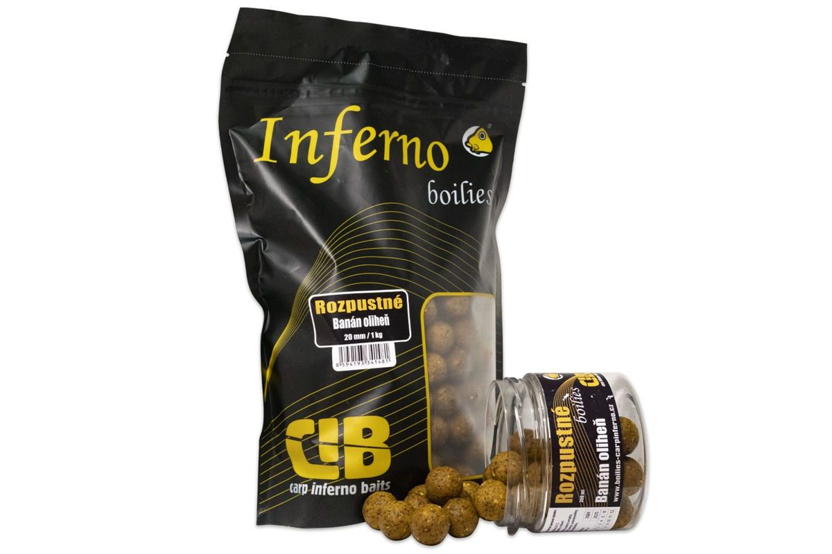 Carp Inferno Rozpustné Boilies Nutra Line Banán/Kalamár