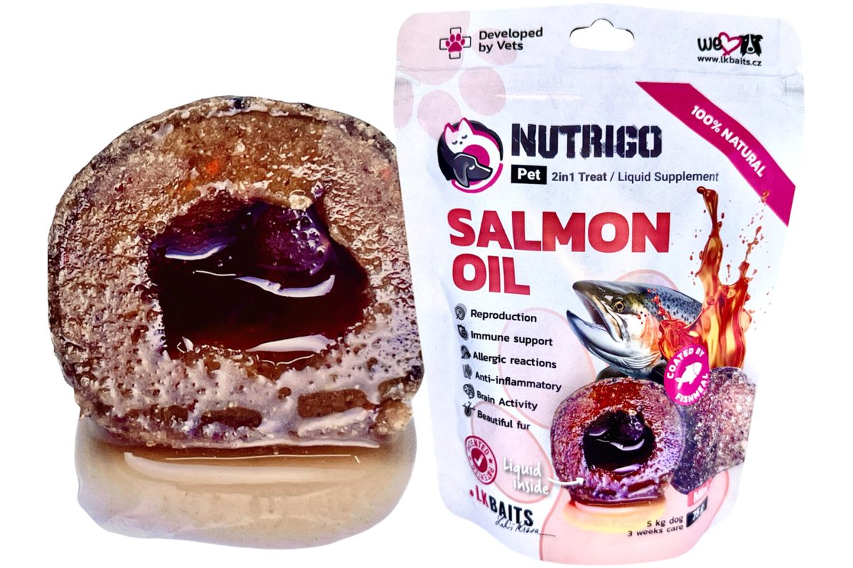 LK Baits Pet Doplněk stravy Nutrigo Dog Supplement Salmon Oil