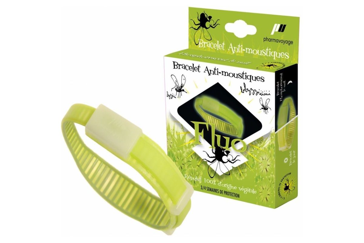 PharmaVoyage Repelentní náramek FLUO zelený