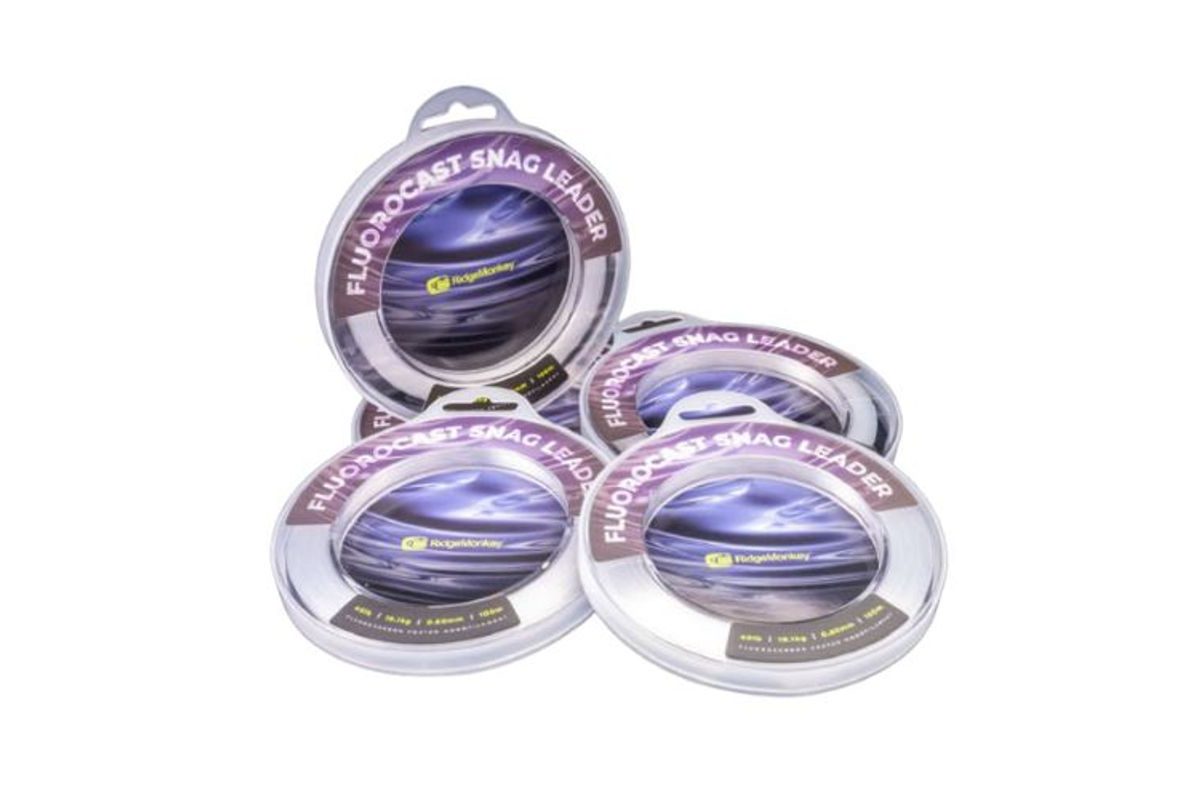RidgeMonkey Fluorocarbon Fluorocast Snag Leader Clear 100m