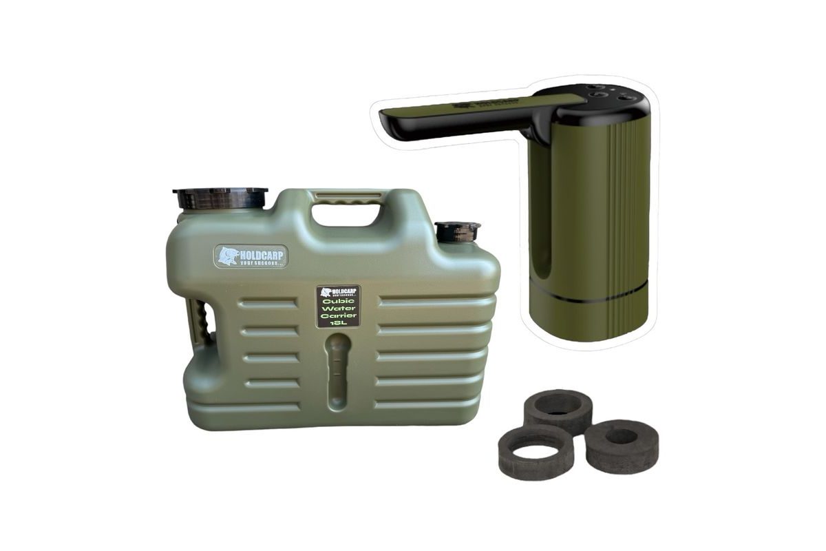 Holdcarp Set Automatická Pumpa Smart Rechargeable Tap + Cubic Water Carrier 18L