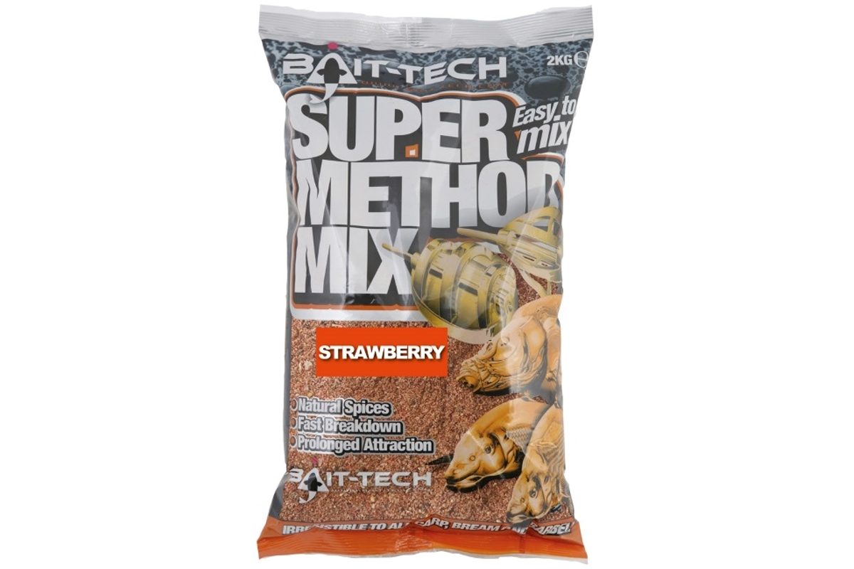 Bait-Tech Krmítková směs Super Method Mix Strawberry 2kg
