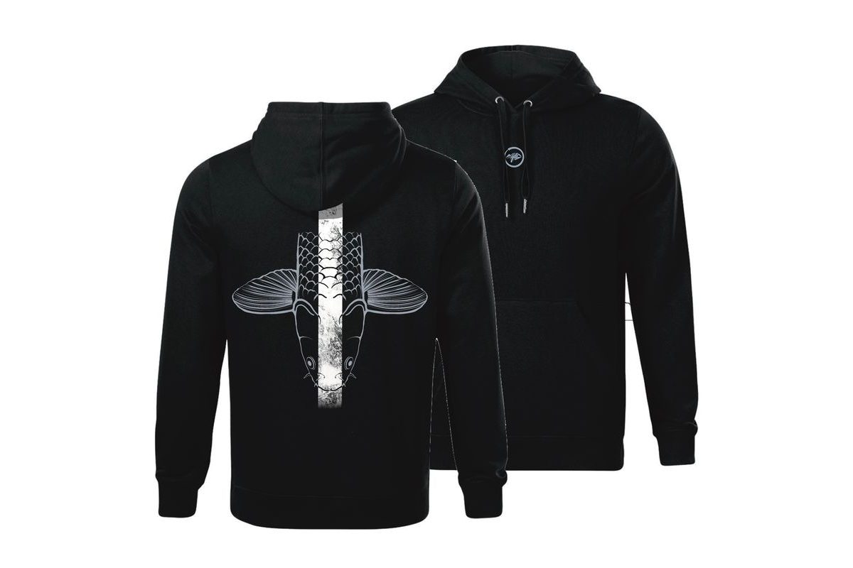 Giants Fishing Mikina pánská černá Šupináč hlava