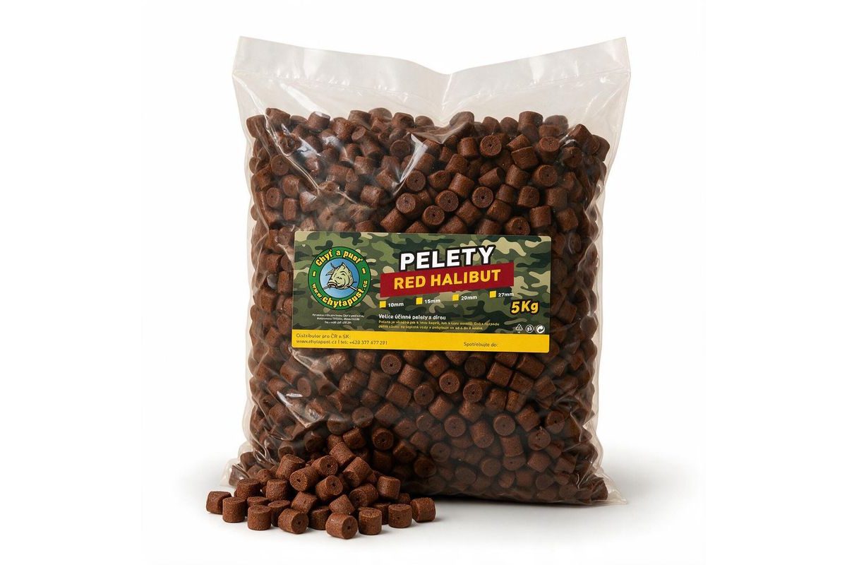 Chyť a pusť Pelety RED Halibut 5kg