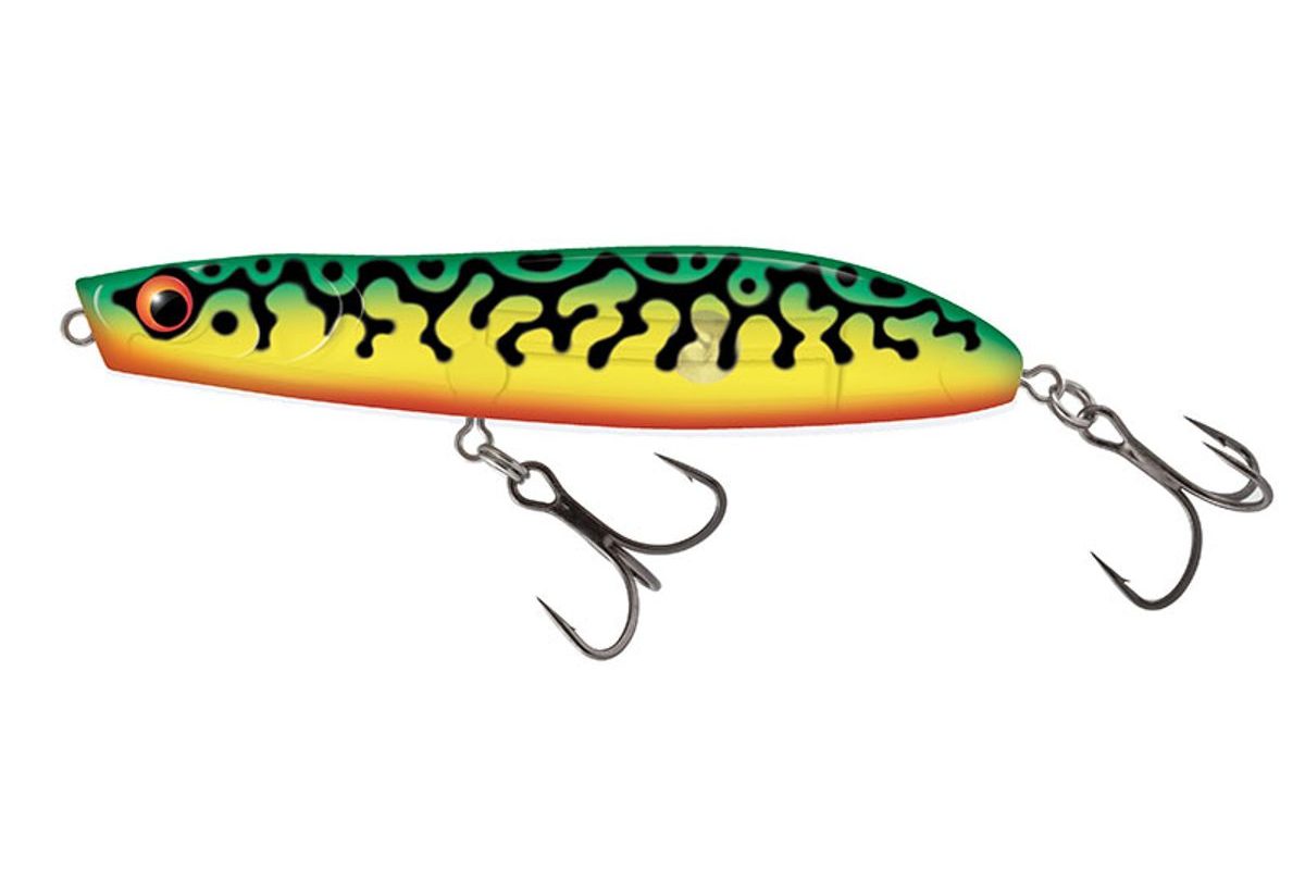 Salmo Wobler Rattlin Stick Plávajúci Clear Green Tiger