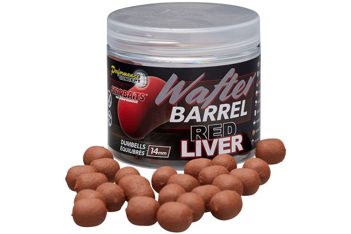 Starbaits Boilies Wafter Red Liver 14mm 50g