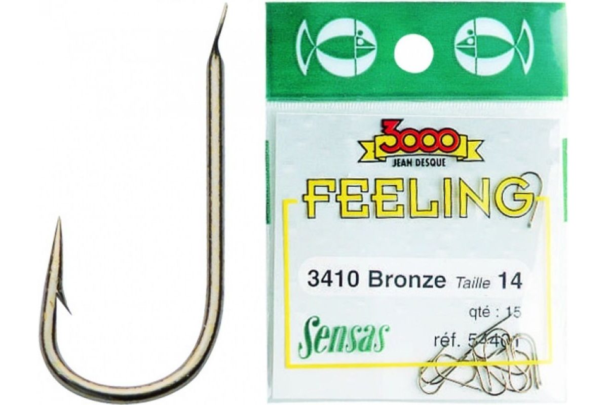 Sensas Háčiky Feeling 3410 Bronzové 15ks