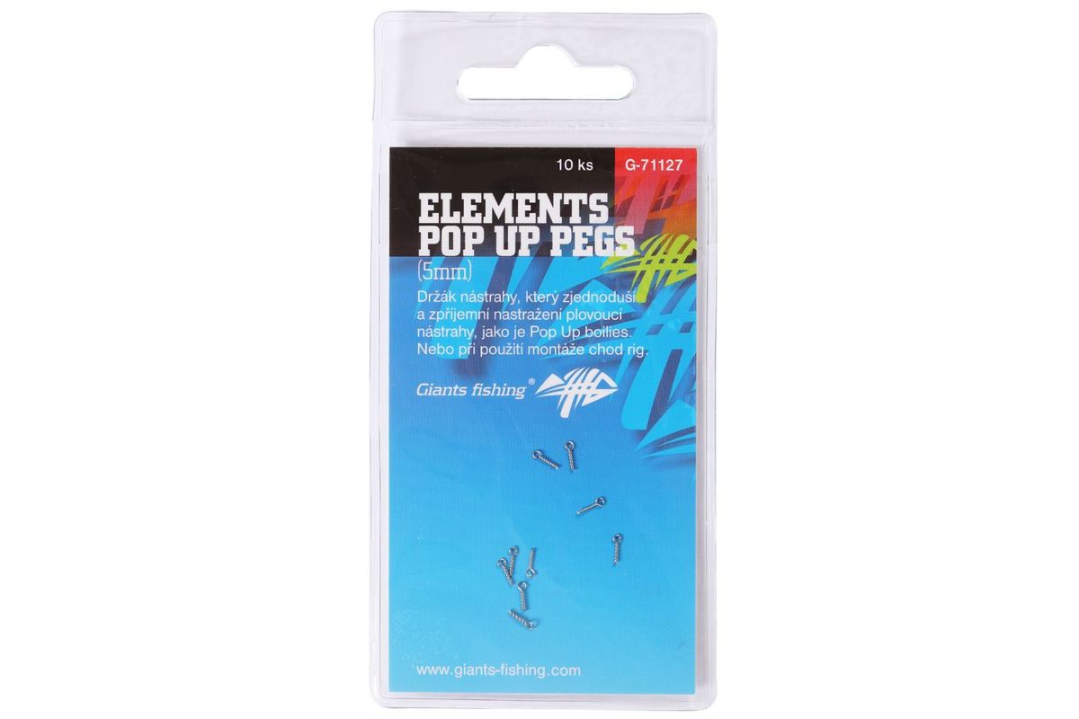 Giants Fishing Kolíček s očkom Elements Pop Up Pegs 10ks