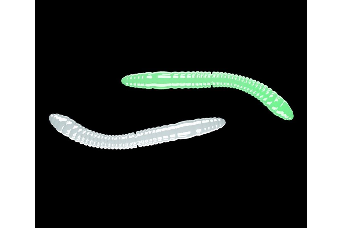 Libra Lures Fatty D’Worm Glow UV green