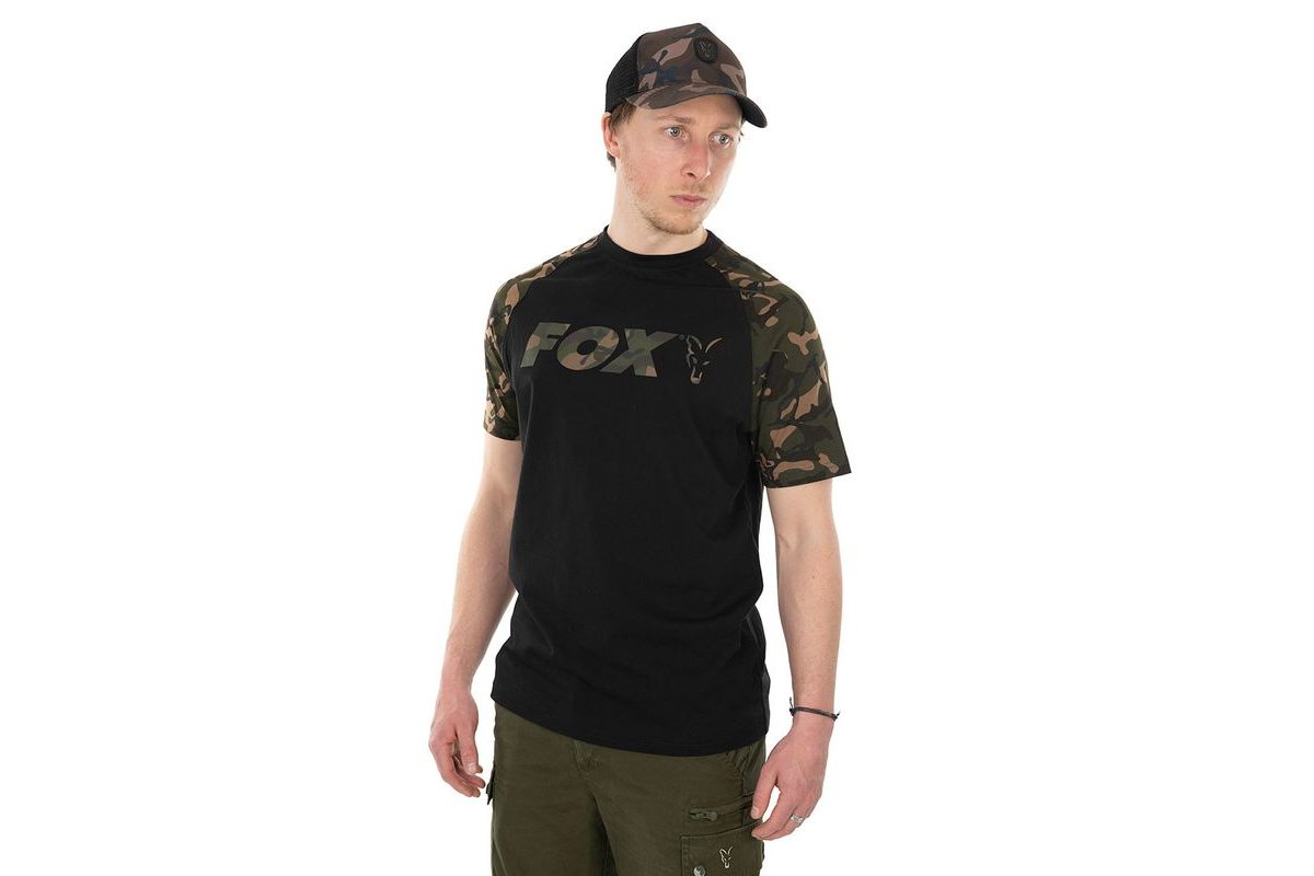 Fox Triko Raglan T-Shirt Black/Camo