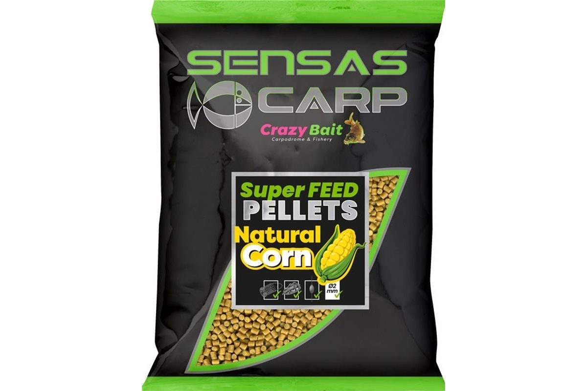Sensas Pelety Super Feed Natural Corn 650g