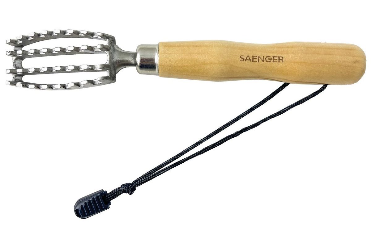 Saenger Škrabka na šupiny s drevenou rukoväťou
