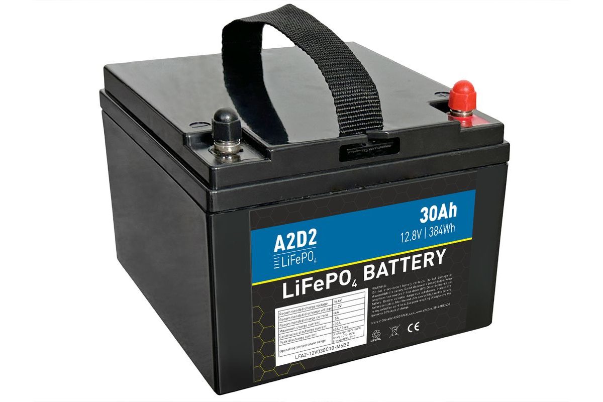 A2D2 Baterie LiFePO4 12,8V 30Ah M6