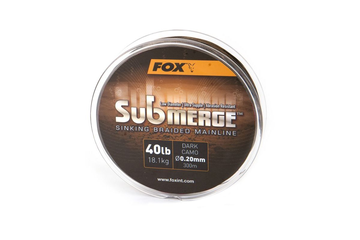 Fox Pletená šňůra Submerge Dark Camo Sinking Braid