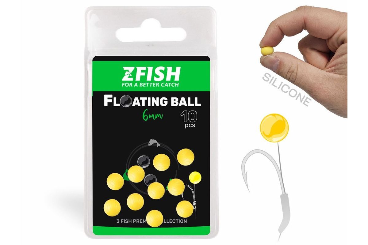 Zfish Plovoucí silikonová kulička 10ks